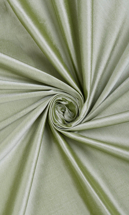 Shantung Silk Home Décor Fabric Sample (Celadon Green)