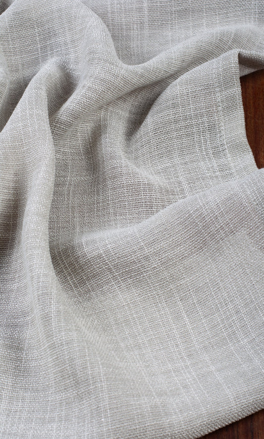 Textured Sheer Roman Shades (Smoke Gray)