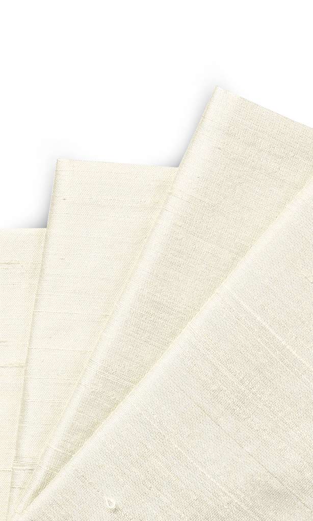 Dupioni Silk Roman Shades (Cream/ Off-White) for Living, Bedroom, Kitchen, Bathroom