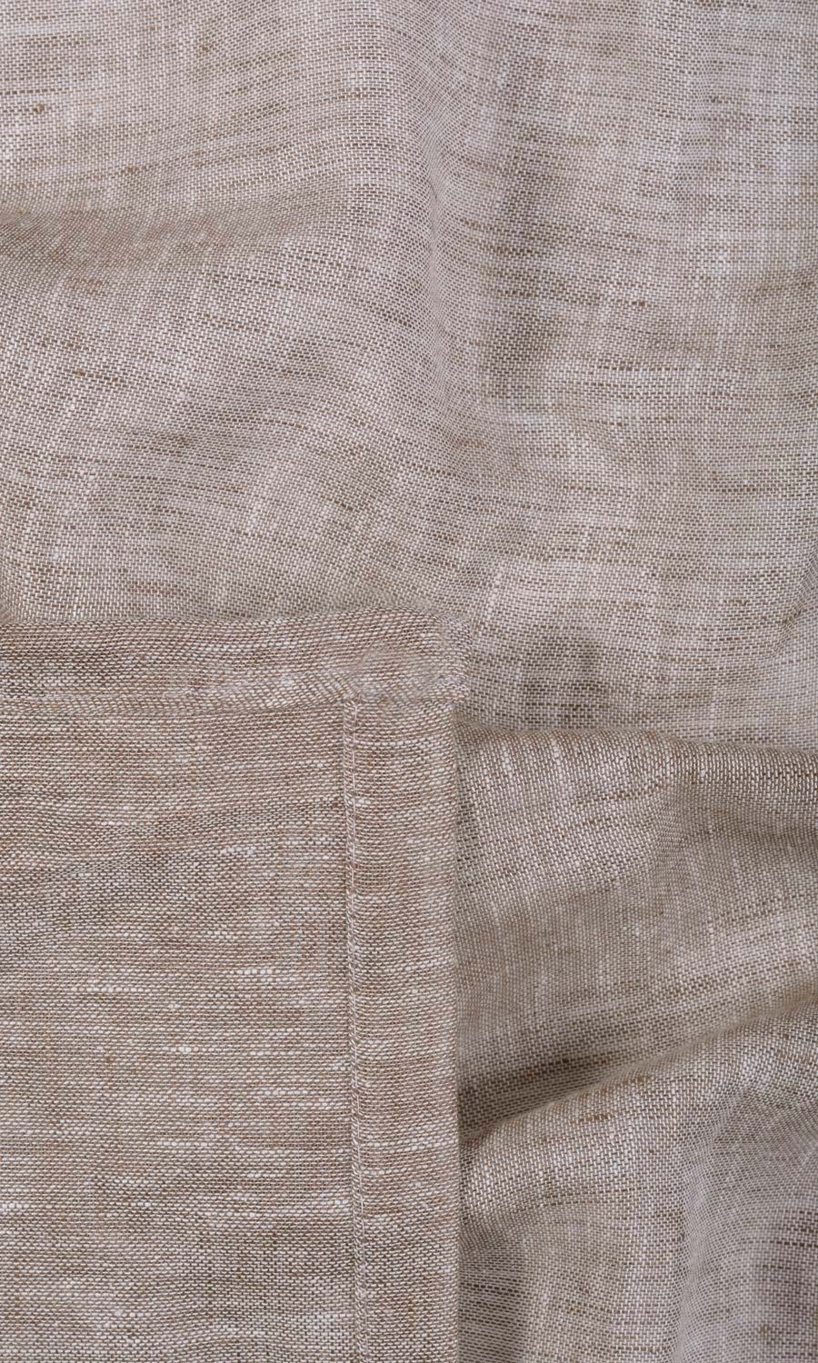 Linen Sheer Made-to-Measure Roman Blinds (Brown)