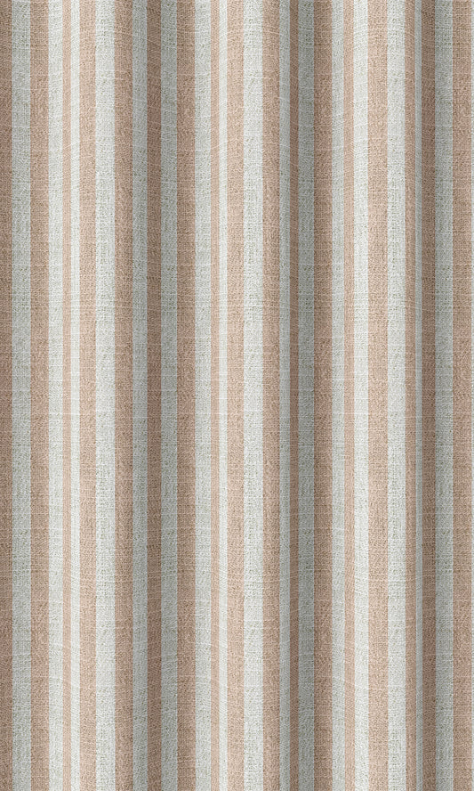 Modern Striped Print Home Décor Fabric By the Metre (Pink/ White)