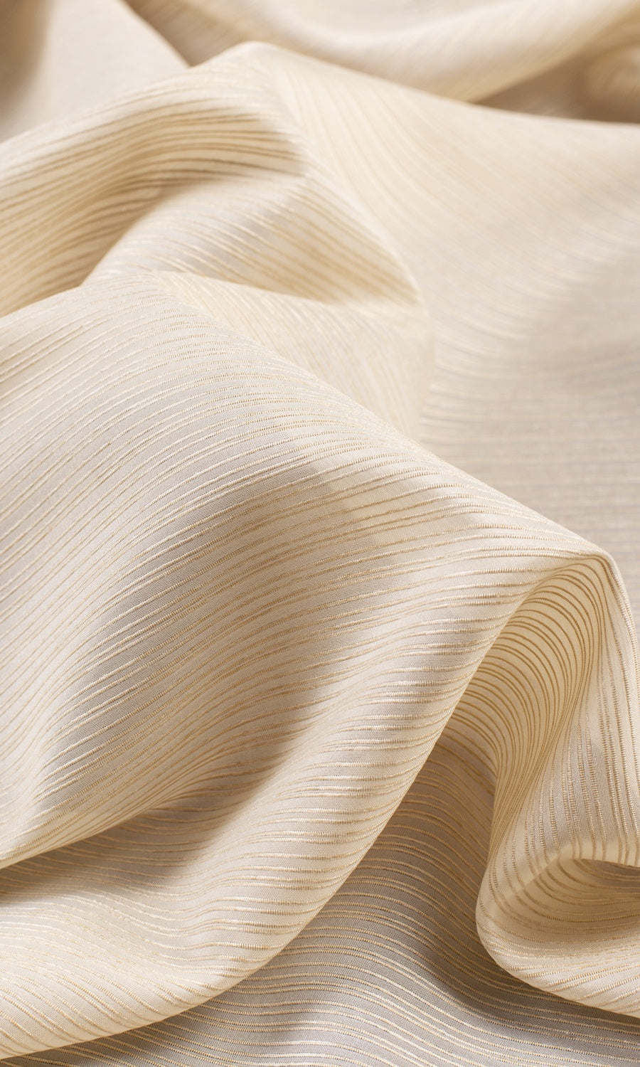 Striped Sheer Made-to-Measure Roman Blinds (Champagne Beige)