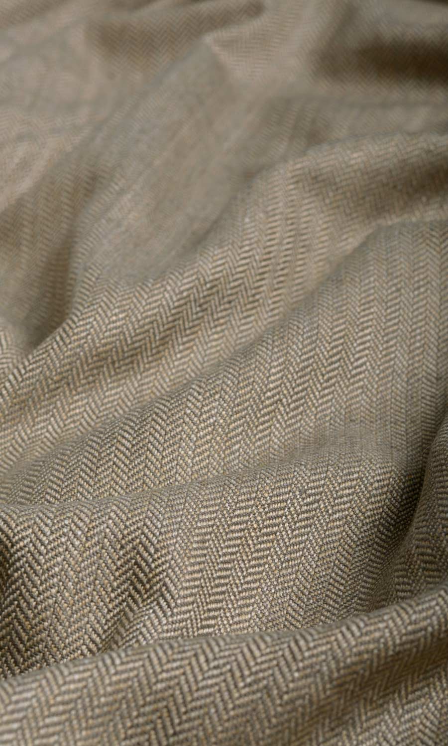 Herringbone Textured Any Size Style Roman Blinds (Mocha Brown)