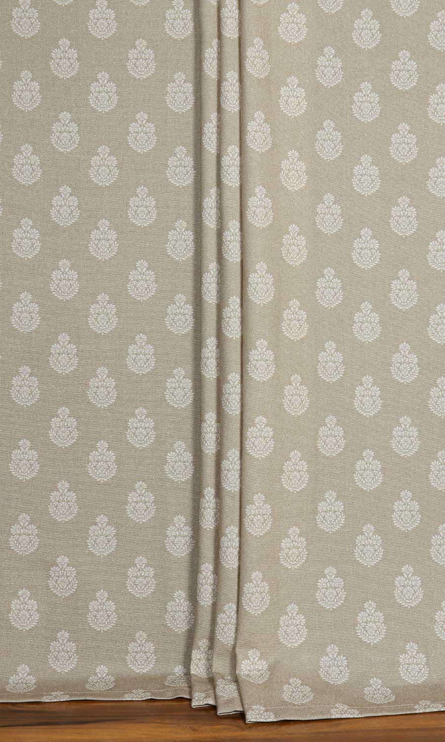 Floral Cotton Flat, Plain, Fake, Faux, European Relaxed Roman Blinds (Beige/ Grey)