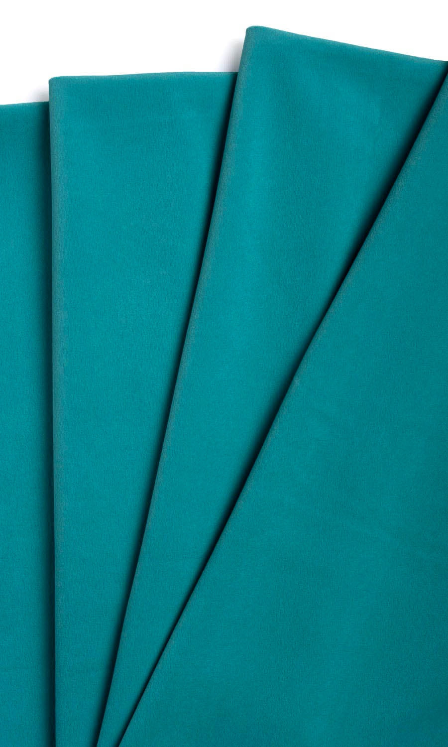 Velvet Home Textile Fabric Material Sample (Cerulean Blue)