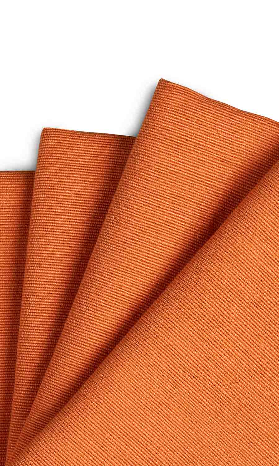 Cotton Window Treatments Fabric Sample (Muted Orange)