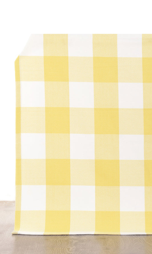 Buffalo Check Blinds (Lemon Yellow/ White)