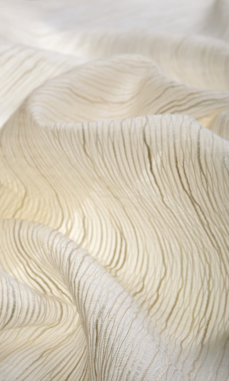 Sheer  Fabric By the Metre for Roman Blinds & Shades (Warm Ivory)