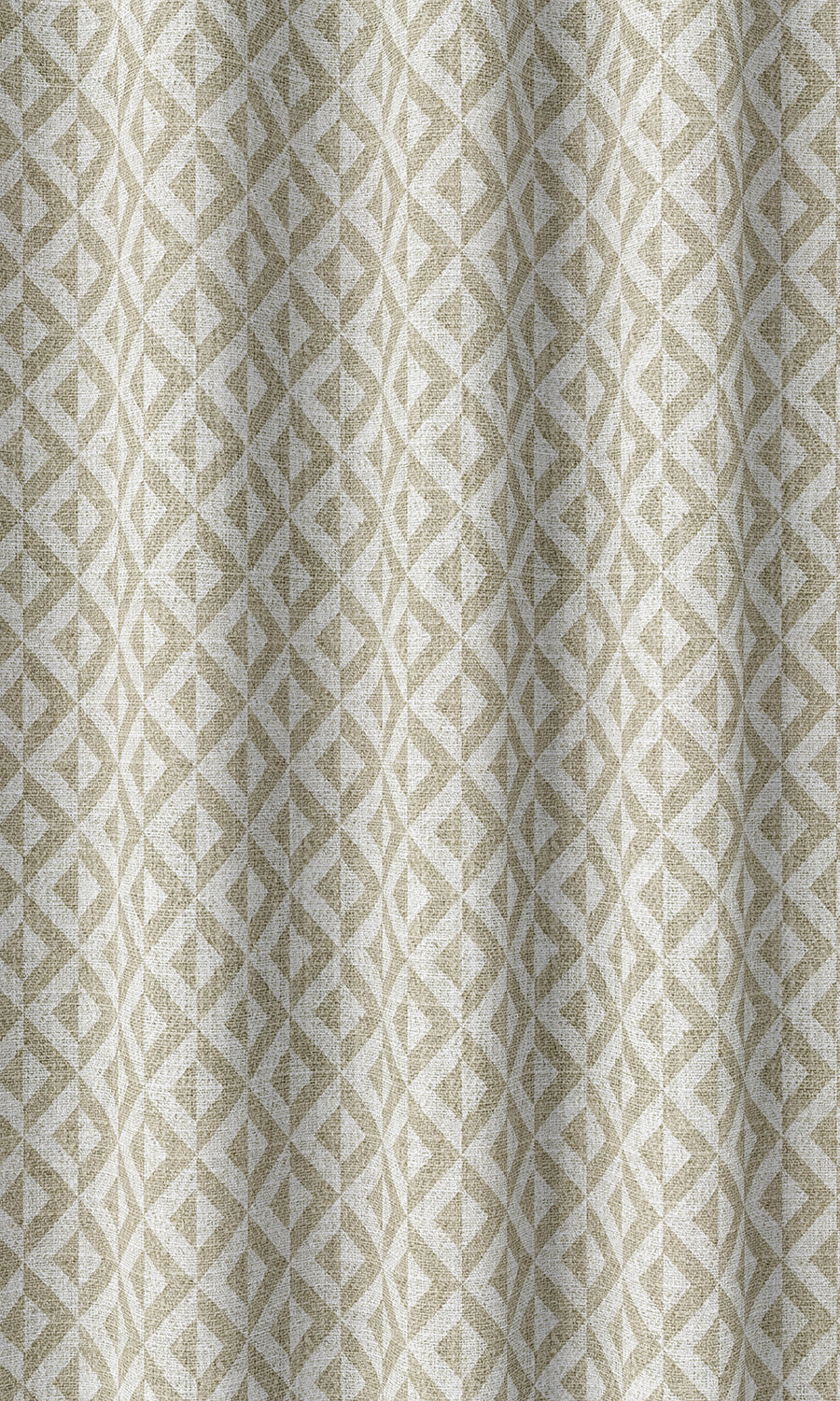 Modern Geometric Print Home Décor Fabric By the Metre (Beige/ White)