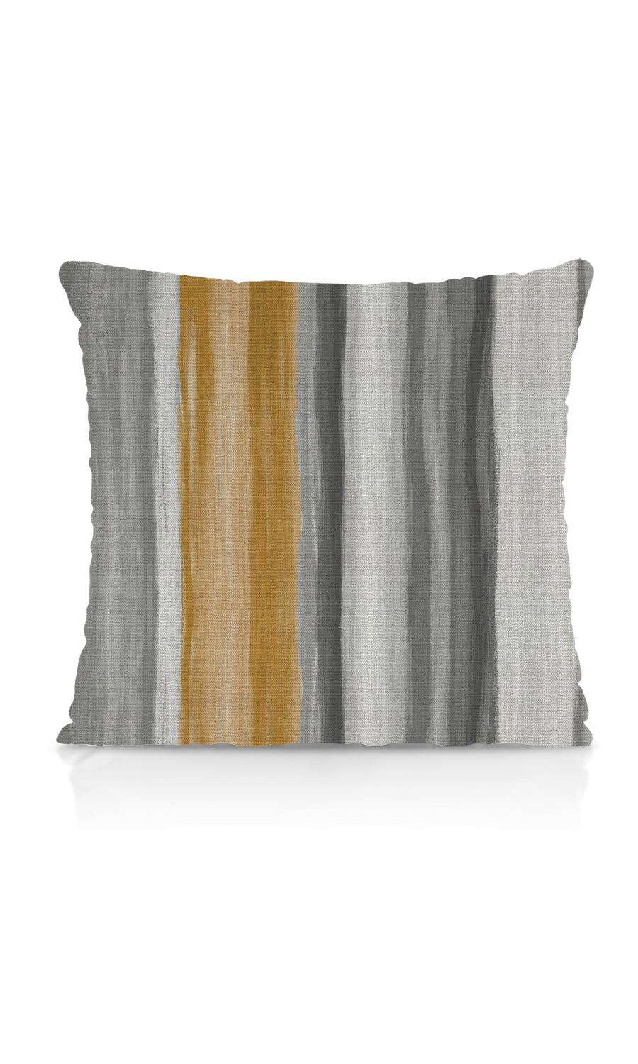 Modern Striped Home Textile Fabric Material Sample (Grey/ Yellow)
