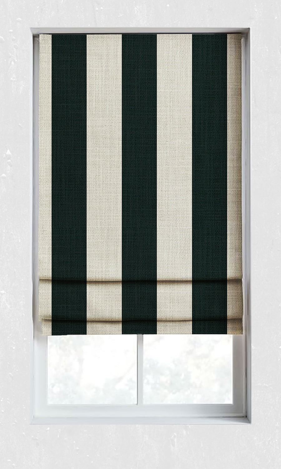 Geometrical Patterned Window Treatments Fabric By the Metre (Black/ Ivory)