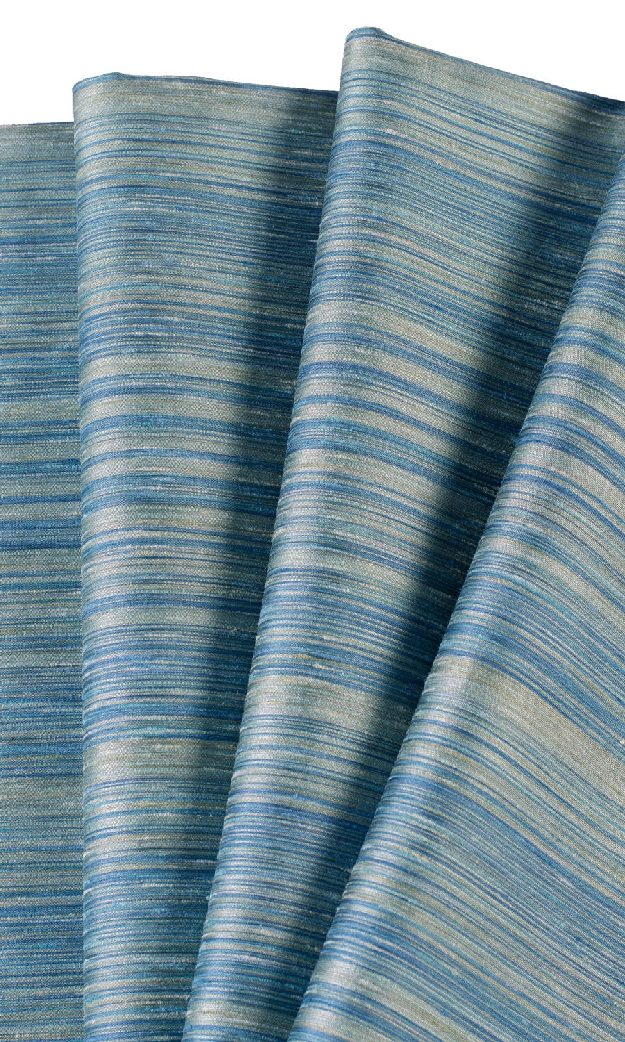Textured Faux Silk Flat, Plain, Fake, Faux, European Relaxed Roman Blinds (Blue/ Grey)