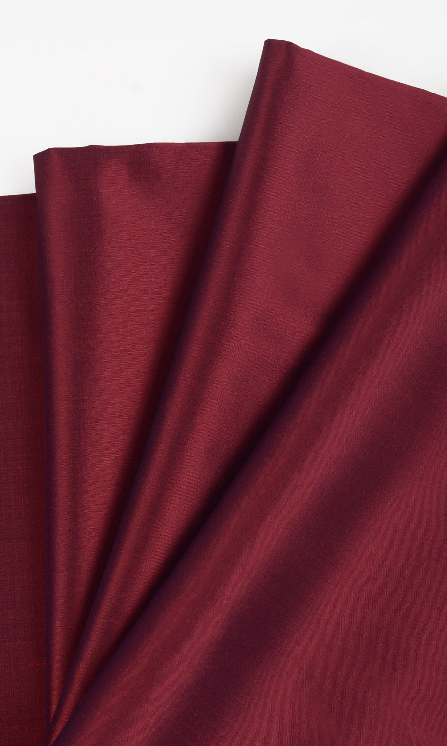 Shantung Silk Home Textile Fabric Material By the Metre (Crimson Red)