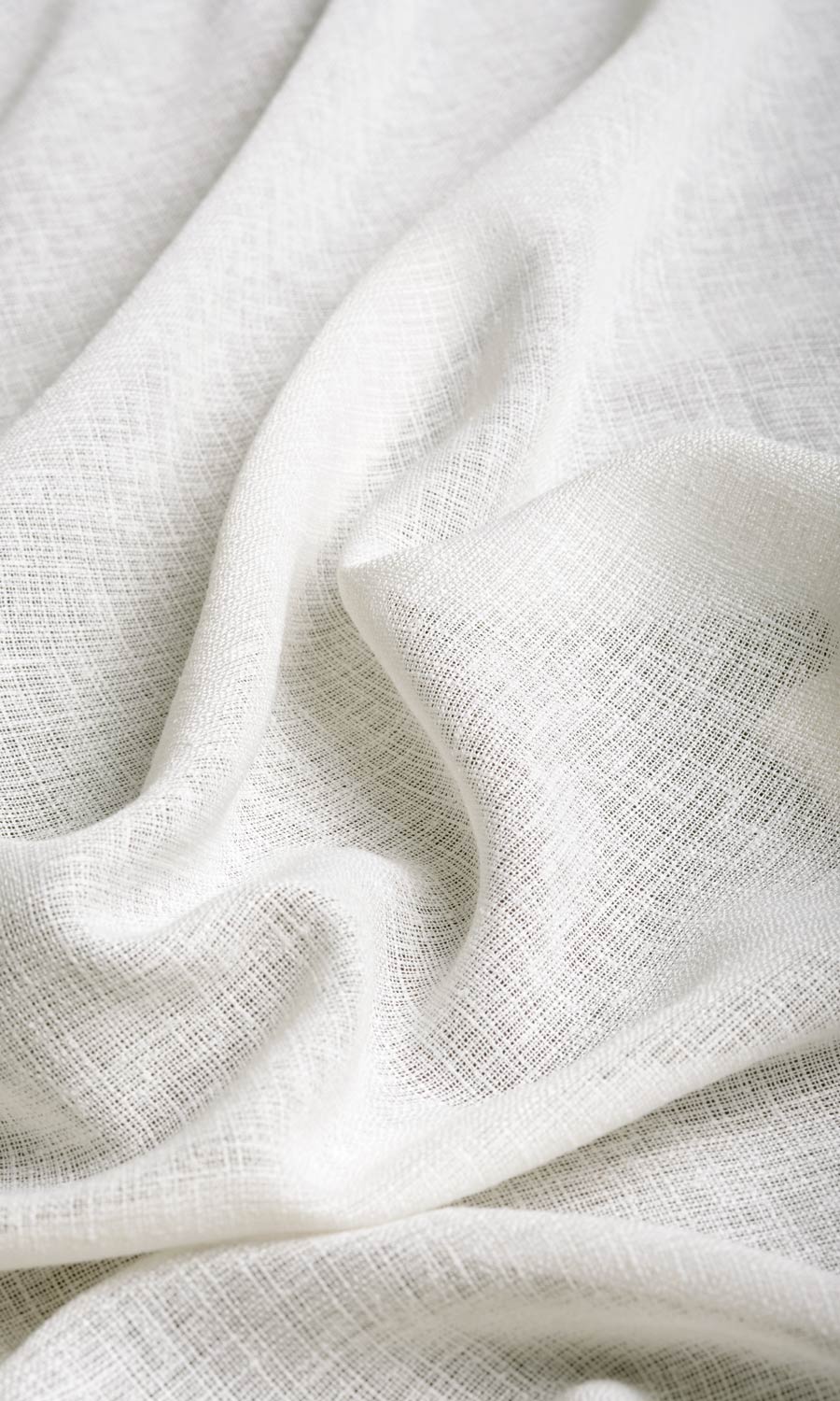 Sheer Fabric Blinds (Pearl White) for Living, Bedroom, Kitchen, Bathroom