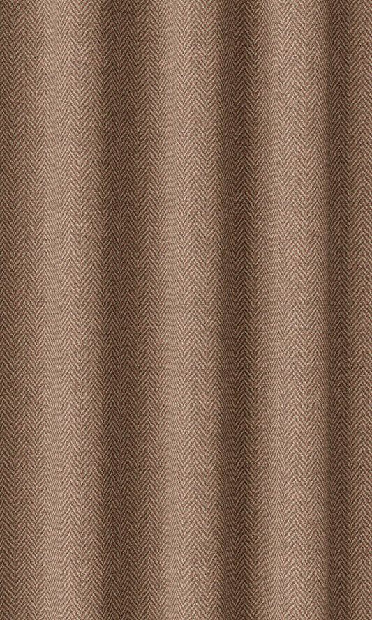 Herringbone Textured Home Décor Fabric By the Metre (Orange)