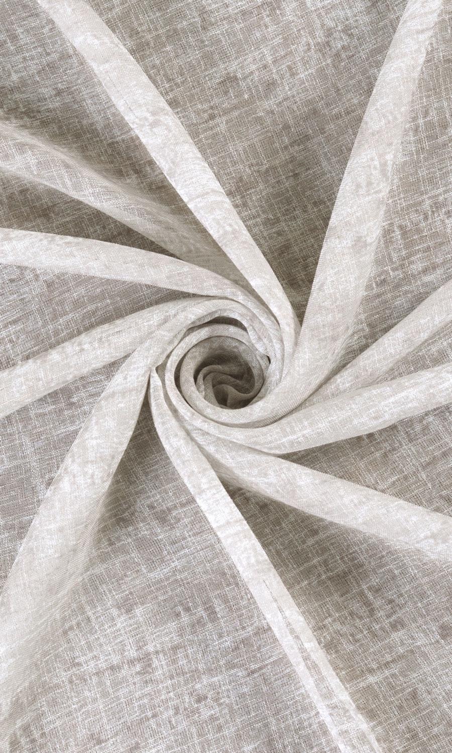 Textured Sheer Roman Blinds (Ivory/ Greige) Extra Long Short Wide