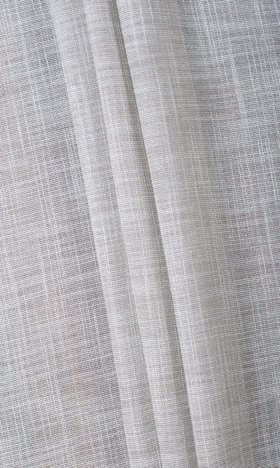 Textured Sheer Fabric Material By the Metre (Smoke Gray)