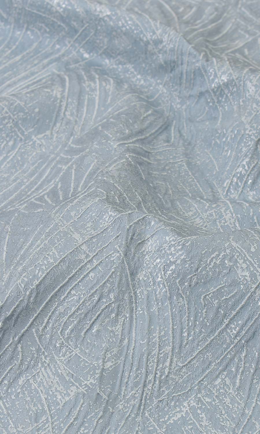 Self-Patterned Poly-Cotton Shades (Light Blue) Extra Long Short Wide