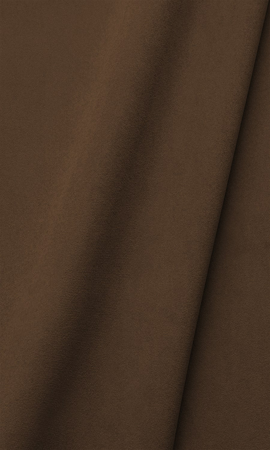 Velvet Window Treatments Fabric Sample (Earth Brown)