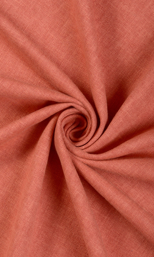Linen-Blend Home Décor Fabric By the Metre (Orange)