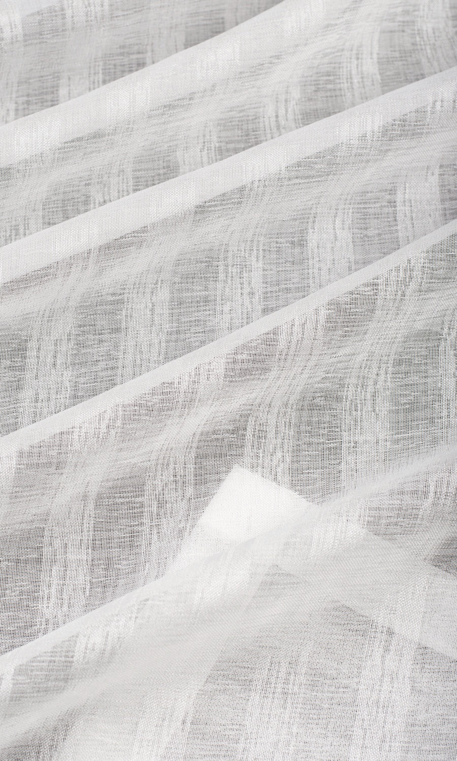 Striped Sheer Any Size Style Roman Blinds (White)