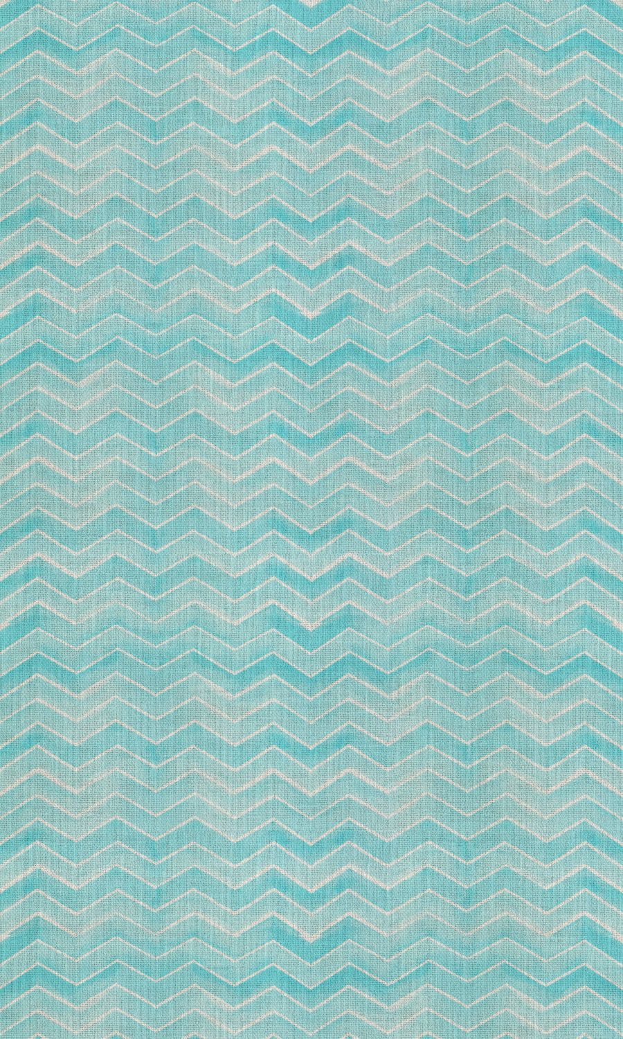 Chevron Print Fabric Material By the Metre (Eggshell White/ Blue)