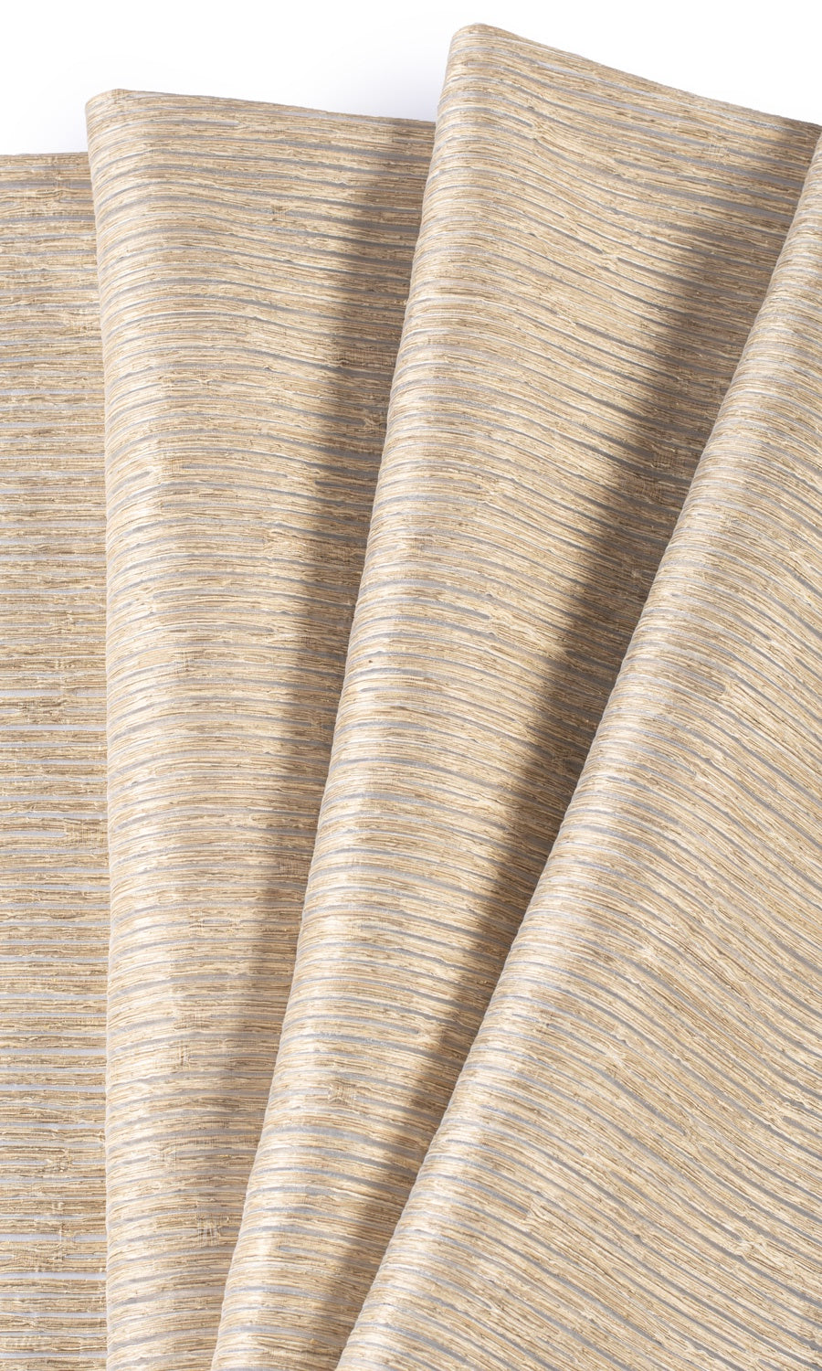 Striped Sheer Made-to-Measure Roman Blinds (Peanut Brown)