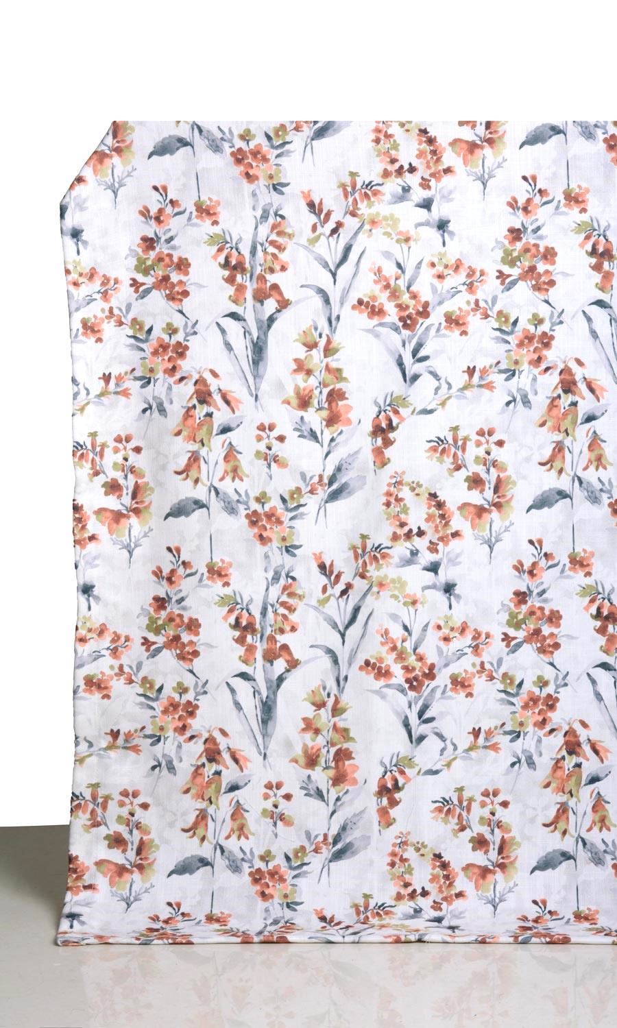 Floral Print Shades (Orange/ Grey) for Living, Bedroom, Kitchen, Bathroom