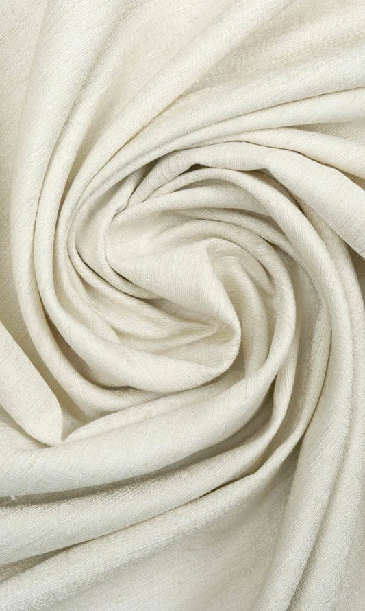 Silk Blend Home Décor Fabric By the Metre (Ivory/ Cream)
