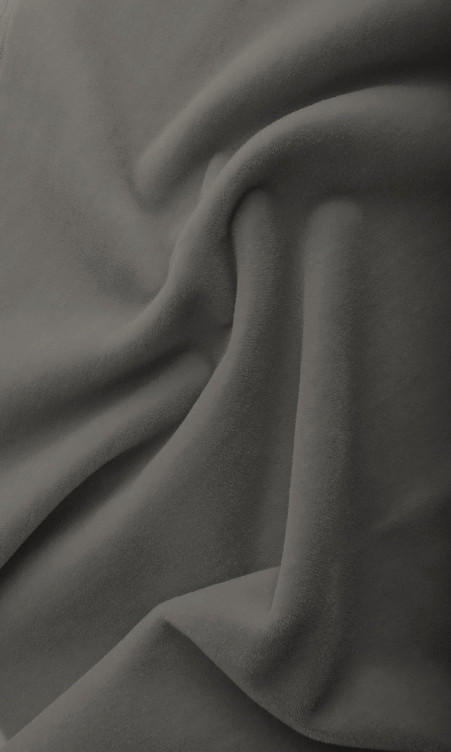 Velvet Home Textile Fabric Material Sample (Grey)