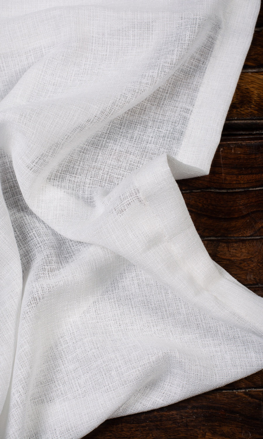 Plain Sheer Fabric Blinds (White) for Living, Bedroom, Kitchen, Bathroom