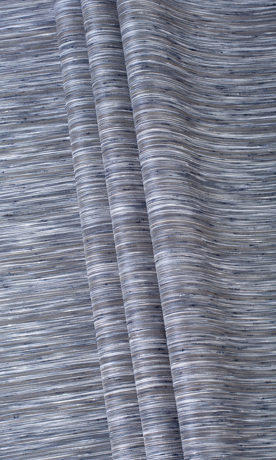 Faux Silk Window Treatments Fabric Sample (Grey/ Blue/ Black)