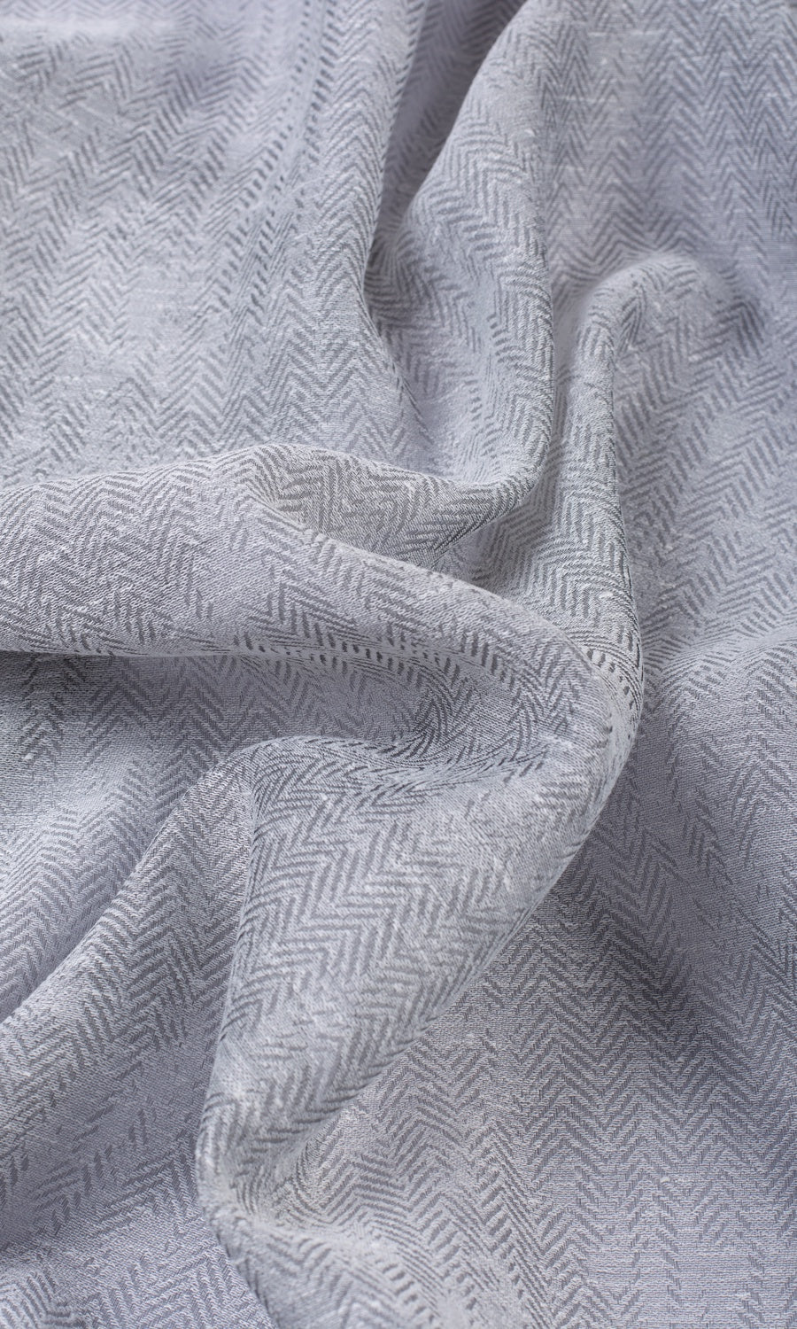 Chevron Textured Sheer Roman Blinds & Window Shades (Cool Grey)