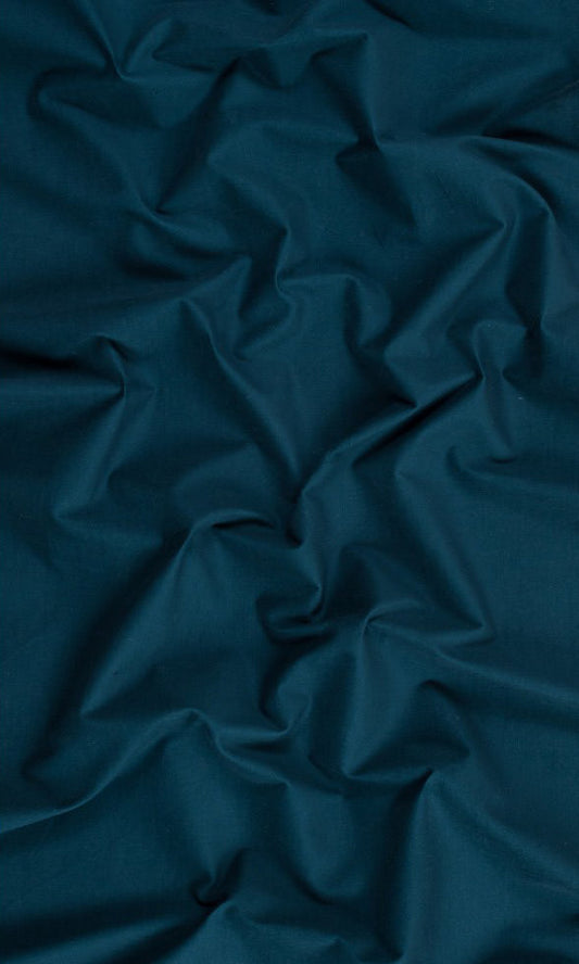 Cotton Roman Blinds (Prussian Blue)