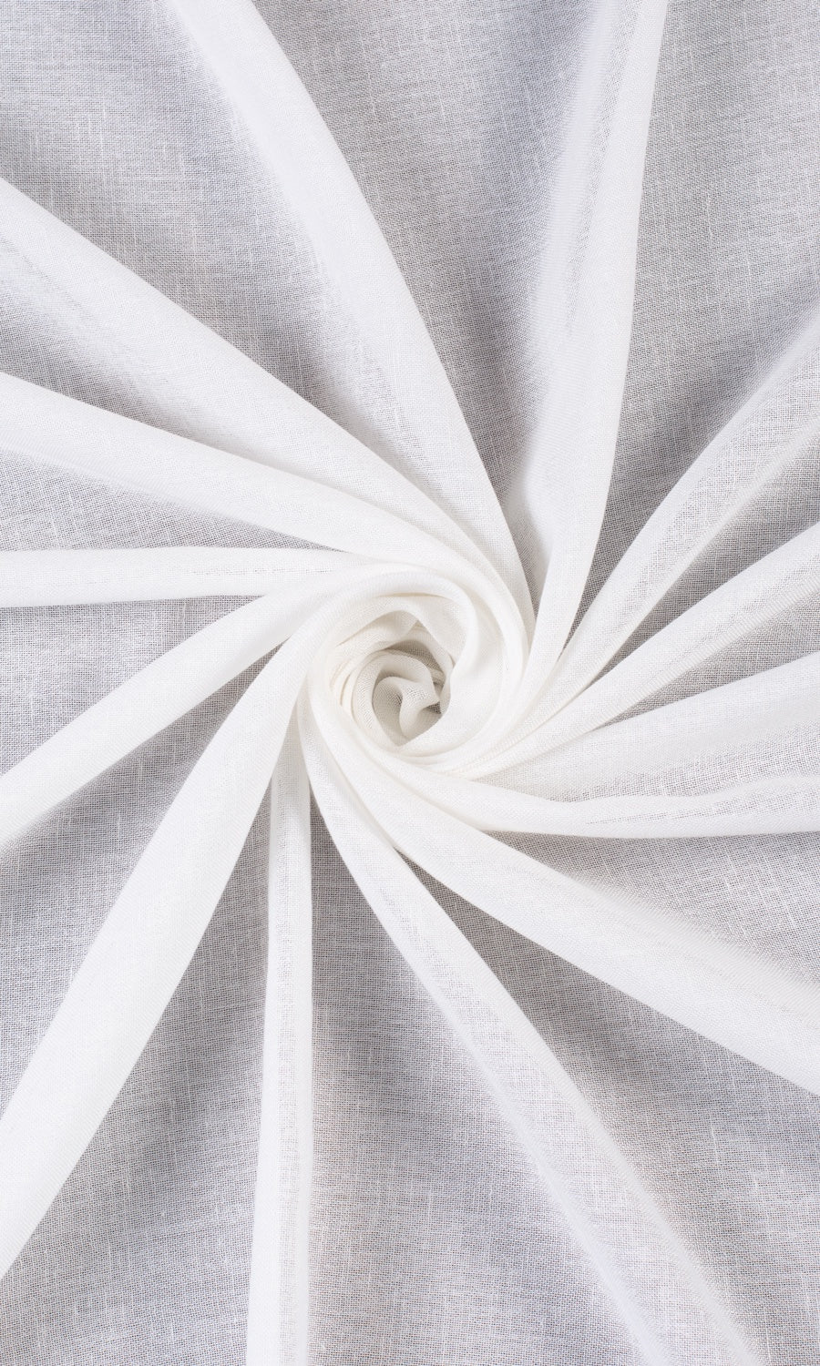 Plain Sheer Window Treatments Fabric Sample (White)