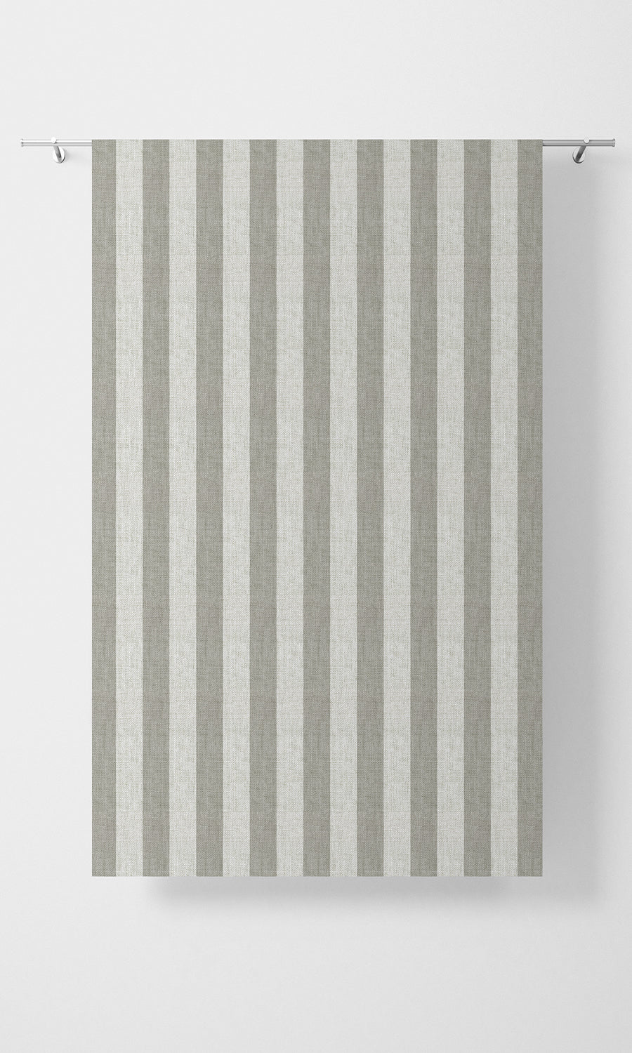 Modern Striped Home Textile Fabric Material By the Metre (Grey/ White)