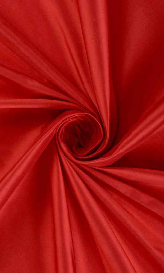 Shantung Silk Home Décor Fabric By the Metre (Red)