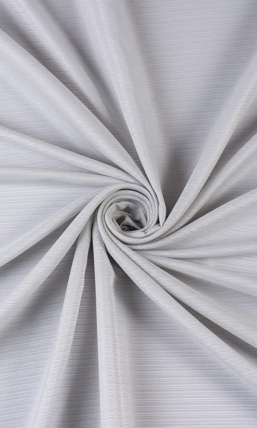 Striped Sheer Window Treatments Fabric By the Metre (Pale Gray)