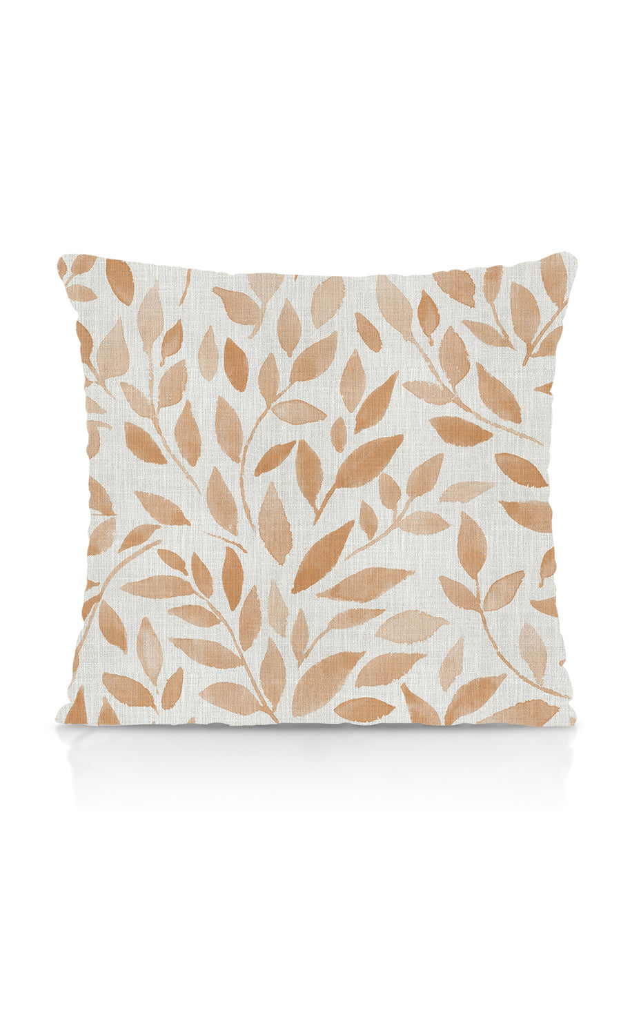 Floral Home Textile Fabric Material By the Metre (Off-White/ Orange/ Brown)