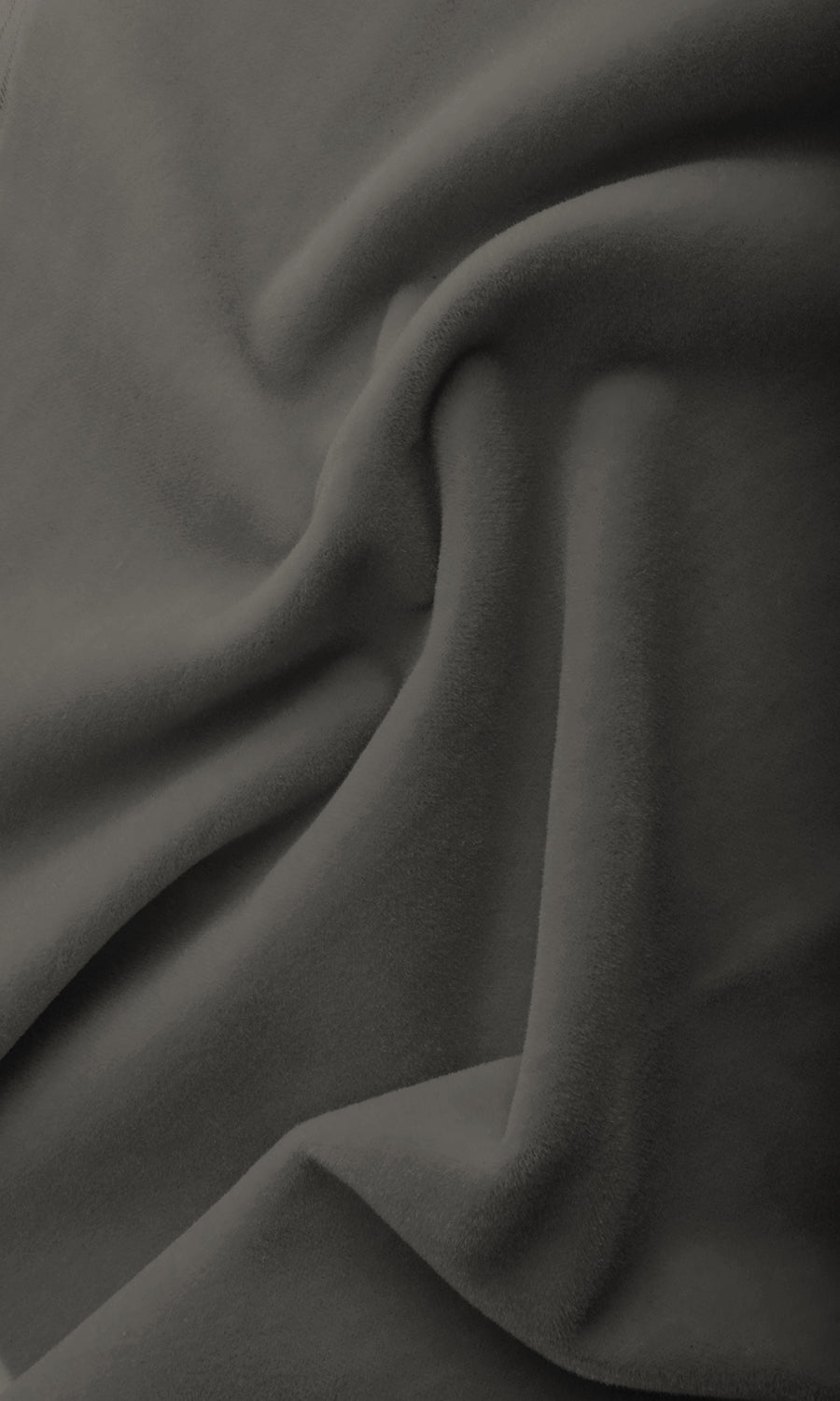 Velvet Home Textile Fabric Material Sample (Grey)