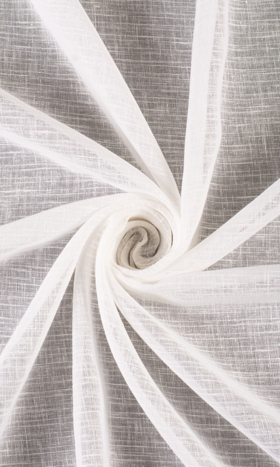 Plain Linen-Texture Sheer Roman Blinds & Window Shades (White)
