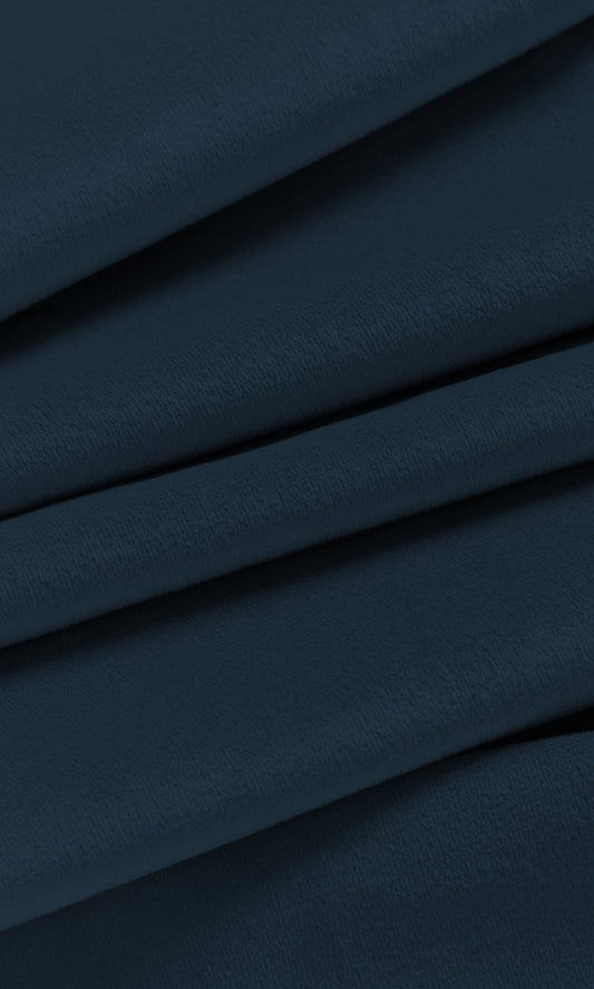 Velvet Home Décor Fabric Sample (Navy Blue)