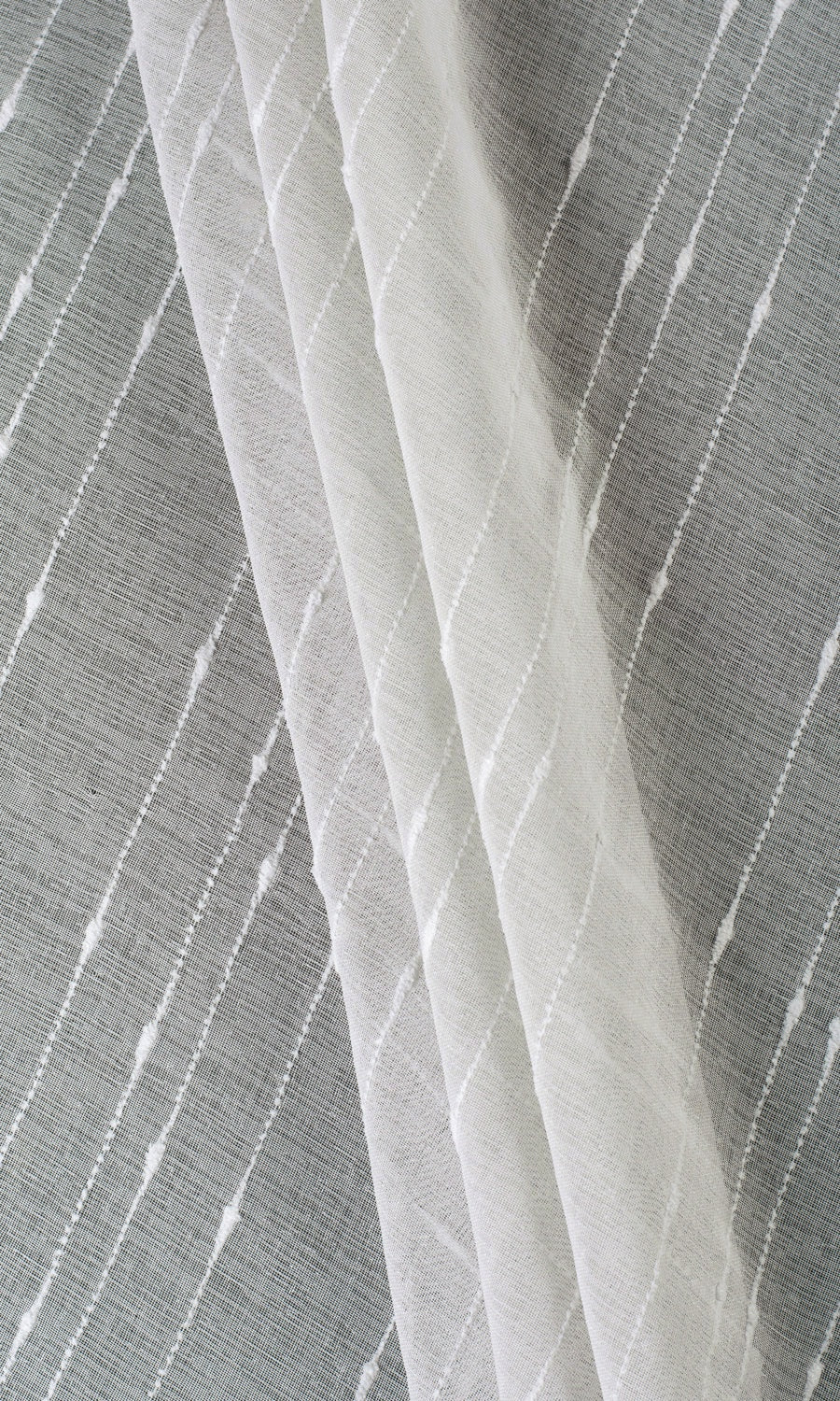 Striped Sheer Roman Blinds & Window Shades (Grey)