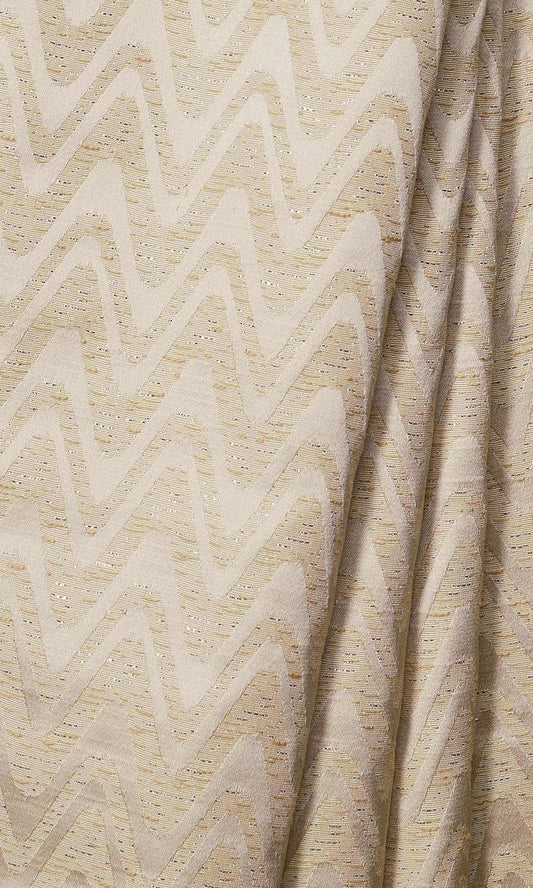 Self-Patterned Chevron Shades (Beige/ Cream)