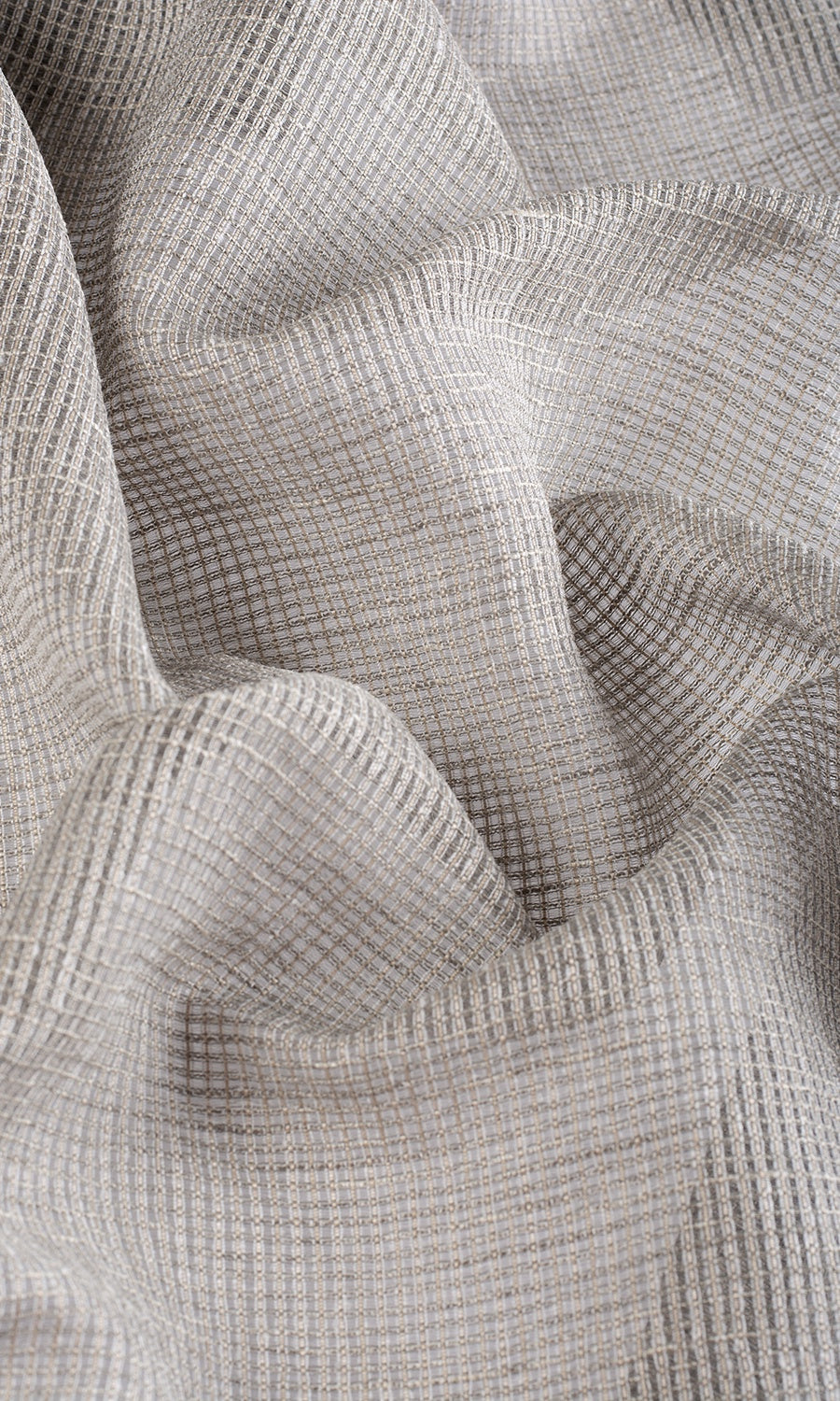 Checkered Sheer Made-to-Measure Roman Blinds (Grey)