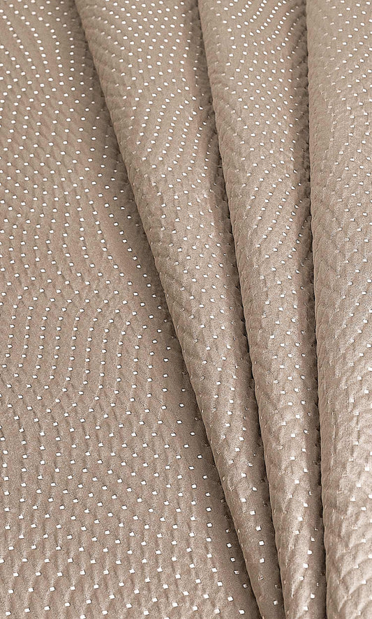 Silk-Blend Home Décor Fabric By the Metre (Caramel Brown)