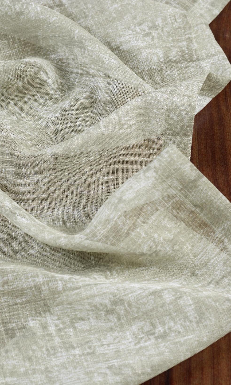 Textured Sheer Roman Blinds (Grey-Green)