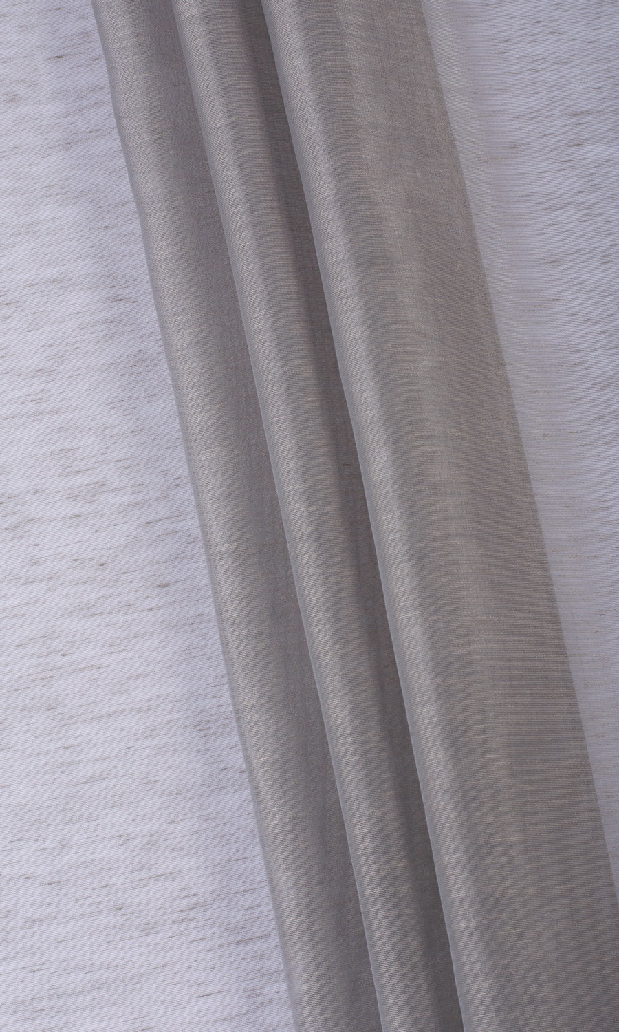 Plain Sheer Window Treatments Fabric Sample (Coffee Brown)