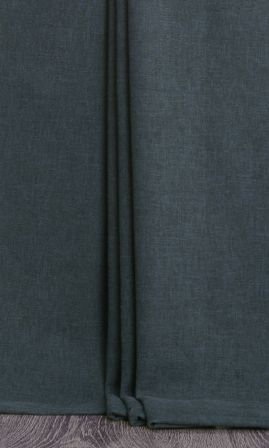 Linen-Blend Home Textile Fabric Material Sample (Deep Teal Blue)