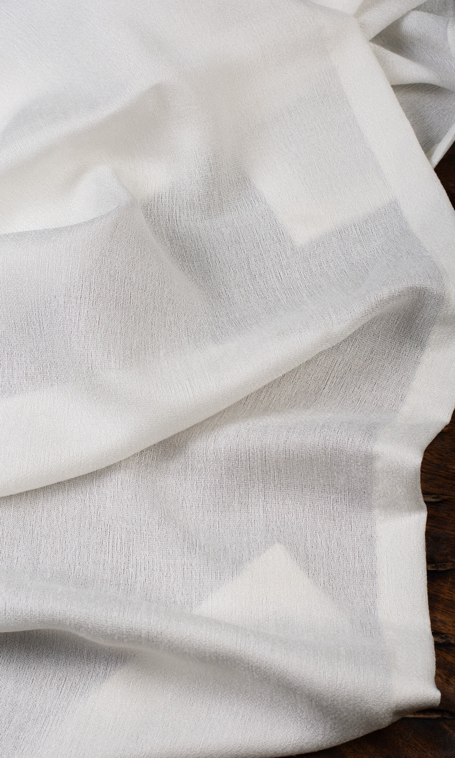 Plain Semi-Sheer Roman Blinds (White)